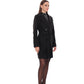 Zuri Cashmere Blend Overcoat in Black