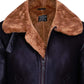 Men’s Aviator Ginger Brown B3 Real Shearling Sheepskin Leather Bomber Flying Jacket