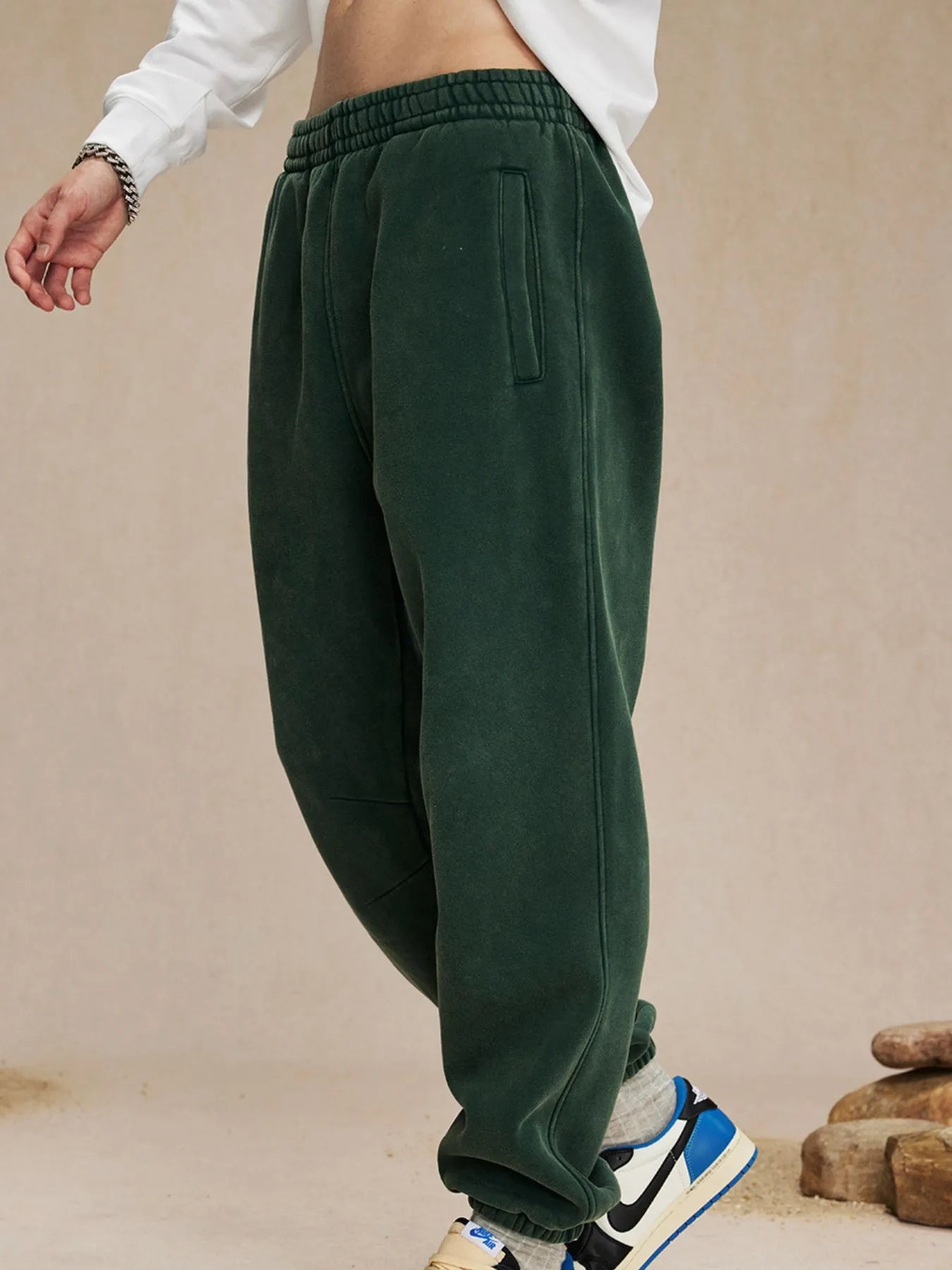 Men's Casual Elastic Waist Cotton Sweatpants - Farnelli