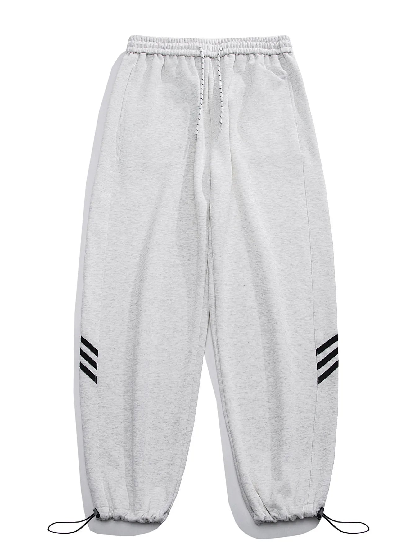 Men's Full Size Casual Loose Fit Sweatpants with Stripes Plus Size - Farnelli