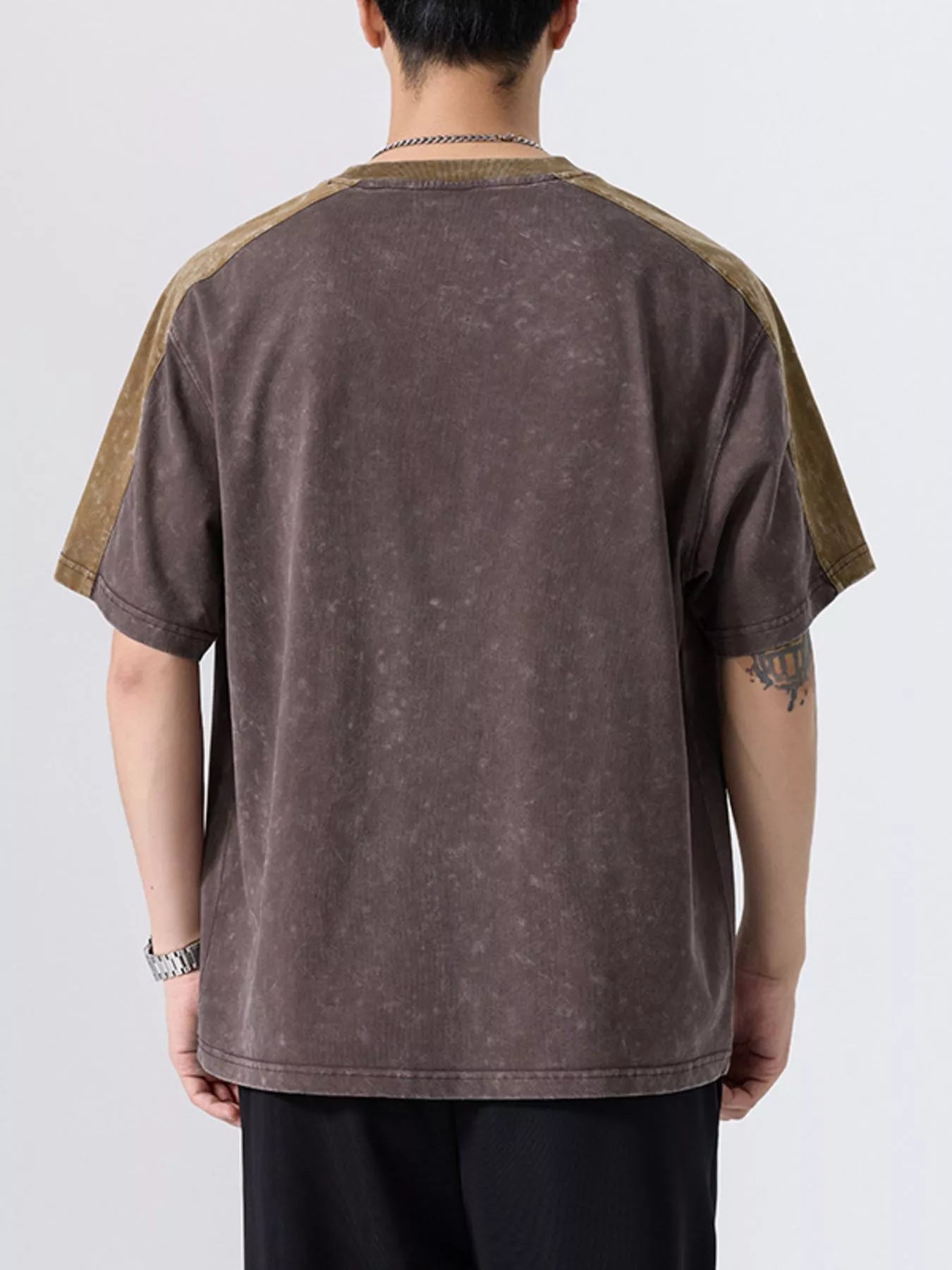 Men's Plus Size Round Neck Short Sleeve T-Shirt - Farnelli