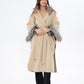 Saga®Furs Silver Fox Wool Cashmere Coat