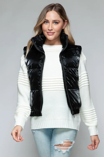 Snobbish Fine Fur Lining Quilted Vest - Farnelli