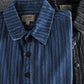 Men's Striped Button Down Denim Shirt - Farnelli