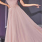 Cinderella Divine 7258W Off The Shoulder Long  Gown