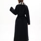 Genuine French Orylag Fur Italian Cashmere Wool Coat