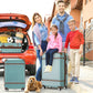 HouseOfZazla 4-piece hardshell luggage set with TSA locks in multiple colors
