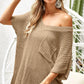 BiBi V-Neck Short Sleeve Knit Top - Farnelli