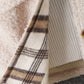 Children's Cozy Plaid Sleeve Fleece Jacket - Farnelli