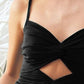 BiBi Rayon Span Jersey Knit Double Twist Front Cami Top - Farnelli