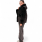 Montana Eco-Fur Down Coat in Black