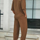 Men's Plus Size Half Sleeve Top and Pants Set - Farnelli