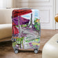 HouseOfZazla PC spinner wheel luggage set with combination lock, hard case suitcase in multiple sizes