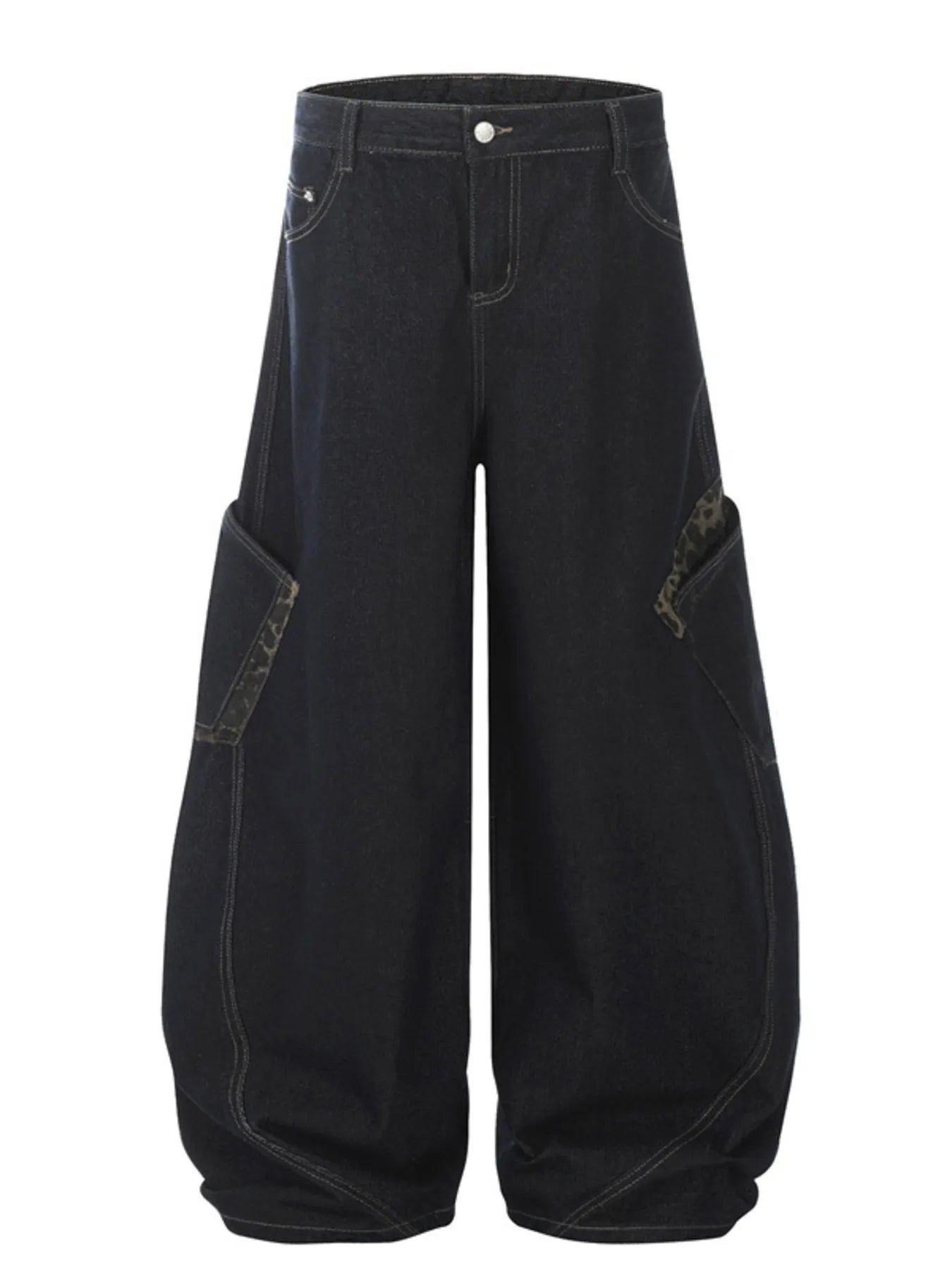Men's Wide Leg Cargo Jeans - Farnelli