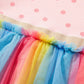 Children's Polka Dot Rainbow Tulle Dress - Farnelli
