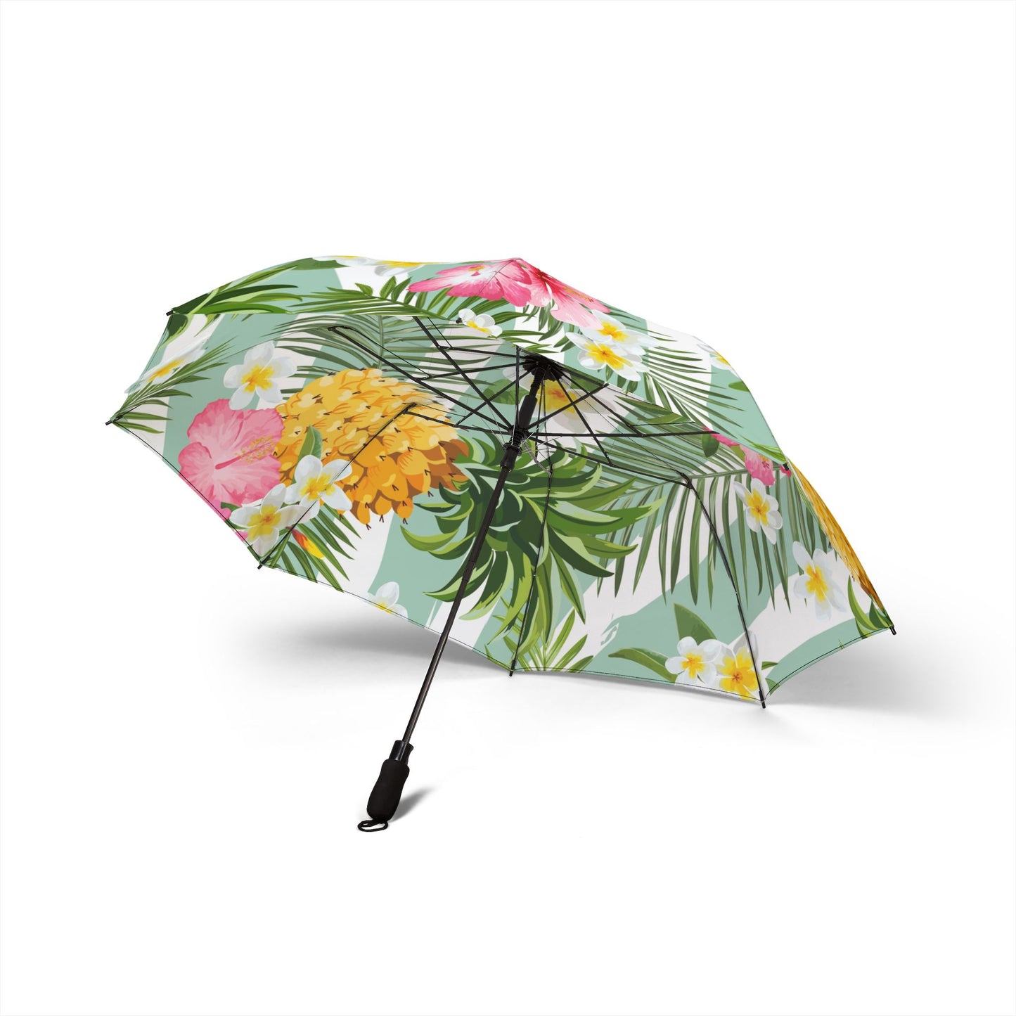 Tropical Pattern Umbrella | Floral Waterproof Umbrella for Sun and Rain | Summer Essentials | Gift for Her | Travel Accessory | Beach Ready