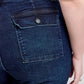 Judy Blue Full Size High Waist Back Flap Pocket Denim Shorts Plus Size - Farnelli