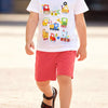 Children's Printed Tee & Shorts Set - Strawberry
