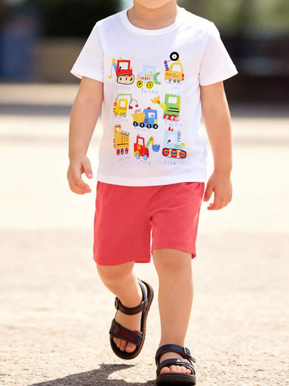 Children's Printed Tee & Shorts Set - Farnelli