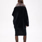 Palermo Genuine Astrakhan Silver Fox Trim Coat