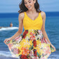 Printed Wide Strap Two-Piece Swim Set - Farnelli