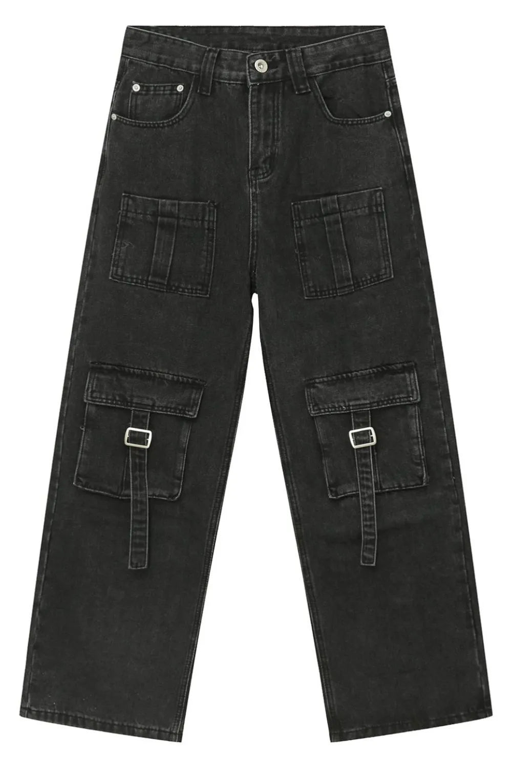 Mid Rise Men's Jeans with Cargo Pockets - Farnelli