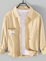 Men's Plus Size Button Up Long Sleeve Shirt - Farnelli