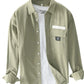 Men's Plus Size Button Up Long Sleeve Shirt - Farnelli