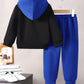 Children's Cartoon Graphic Hoodie and Pants Set - Farnelli