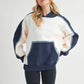 Aemi + Co Color Block Kangaroo Pocketed Hoodie - Farnelli