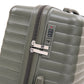 HouseOfZazla green 4-piece spinner wheel luggage set with hard cases and matching cosmetic case