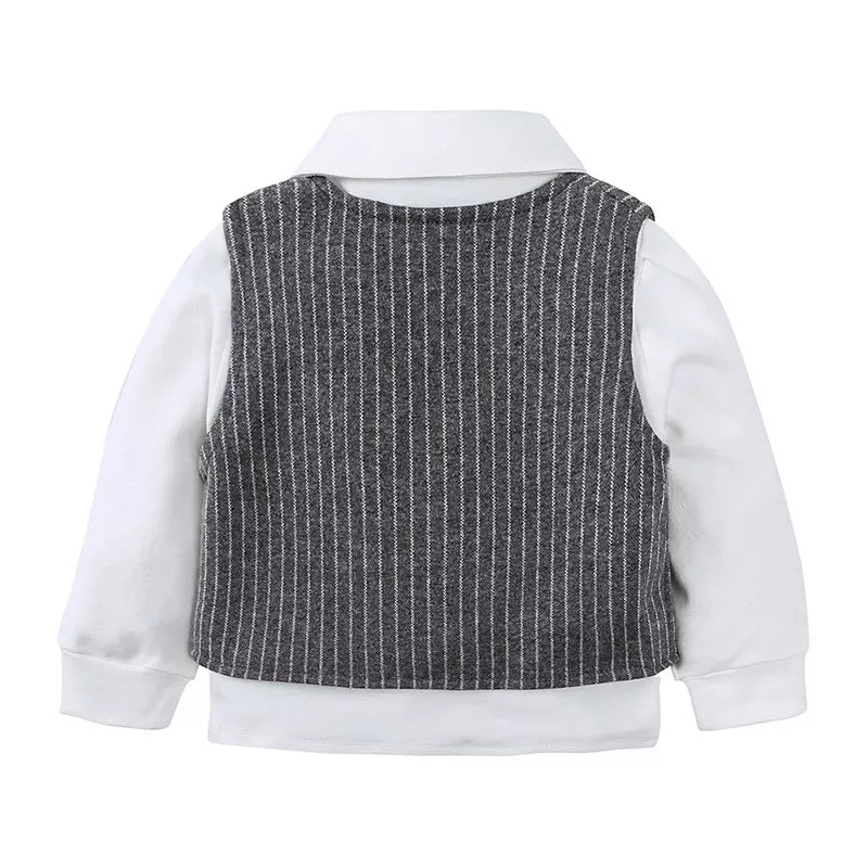 Children's Striped Vest and Pants Suit Set - Farnelli