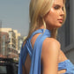 Ladivine 7433 Dress Versatile Tie Chiffon Strapless Dress