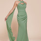 Ladivine 7433 Dress Versatile Tie Chiffon Strapless Dress