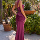 Ladivine 7437 Satin Two Piece Fitted Gown