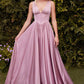 Ladivine 7447 Dress A-Line Soft Satin Gown