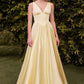 Ladivine 7447 Dress A-Line Soft Satin Gown
