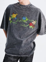Men's Embroidered Round Neck Short Sleeve T-Shirt - Farnelli