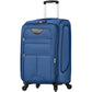 HouseOfZazla expandable softside luggage 3-piece set with spinner wheels in multiple colors