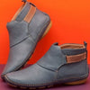 PU Leather Ankle Boots - Dark Gray