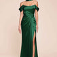 Ladivine 7452 Dress Off the Shoulder Lace Up Corset Satin Gown