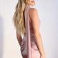 Ladivine 7454 Dress One Shoulder Luxe Satin Fitted Gown