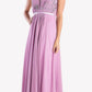 Cinderella Divine 7458 Illusion Sweetheart Long Chiffon Dress