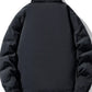 Men's Plus Size Warm Padded Stand Collar Winter Coat - Farnelli