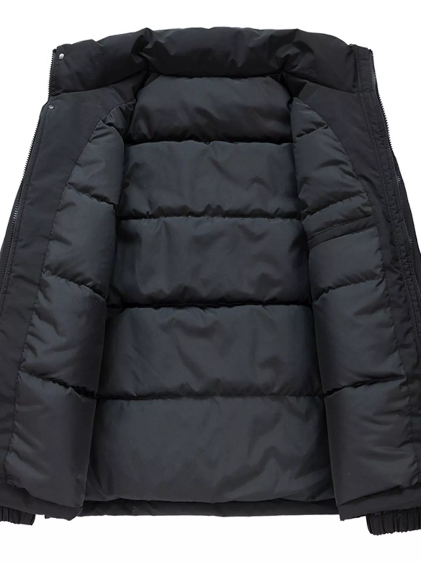 Men's Plus Size Warm Padded Stand Collar Winter Coat - Farnelli