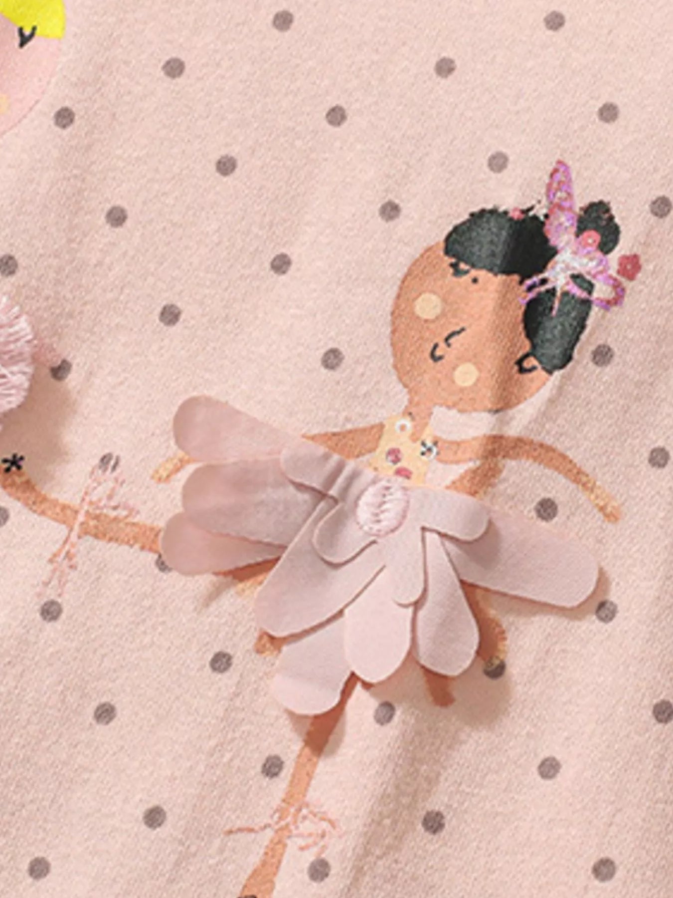Children's Ballerina Round Neck Top and Pants Set - Farnelli
