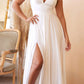 Cinderella Divine 7469W Long Formal A-Line Satin Dress