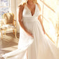 Plus Size Classic Soft Satin A-Line Dress - Farnelli