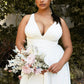Cinderella Divine 7469W Long Formal A-Line Satin Dress