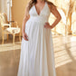 Plus Size Classic Soft Satin A-Line Dress - Farnelli